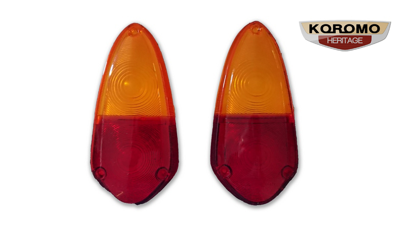 Tail Lamp Lenses (Red Amber) suitable for Toyota Publica UP10 
