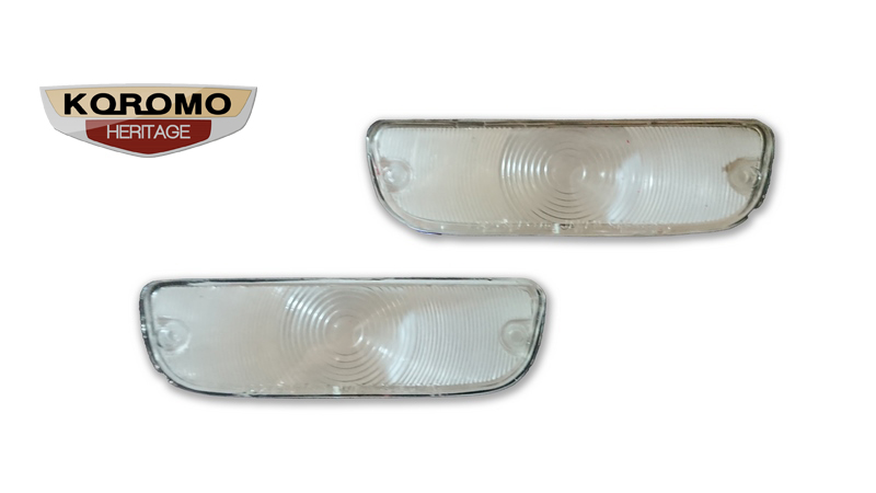 L2273 Front Indicator Lenses in clear suitable for Toyota Corolla E10 Series 1966 to 1967 