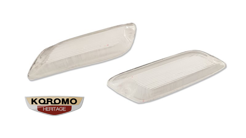 Front Fender Side Marker Lenses in clear suitable for Toyota Corolla E10 series 1968 to 1970