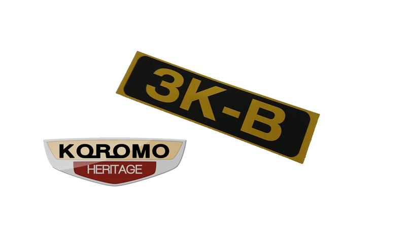 3K-B Engine decal suitable for various Toyota model